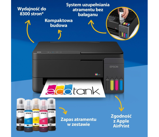 Epson EcoTank L3310 - 1546596 - zdjęcie 2